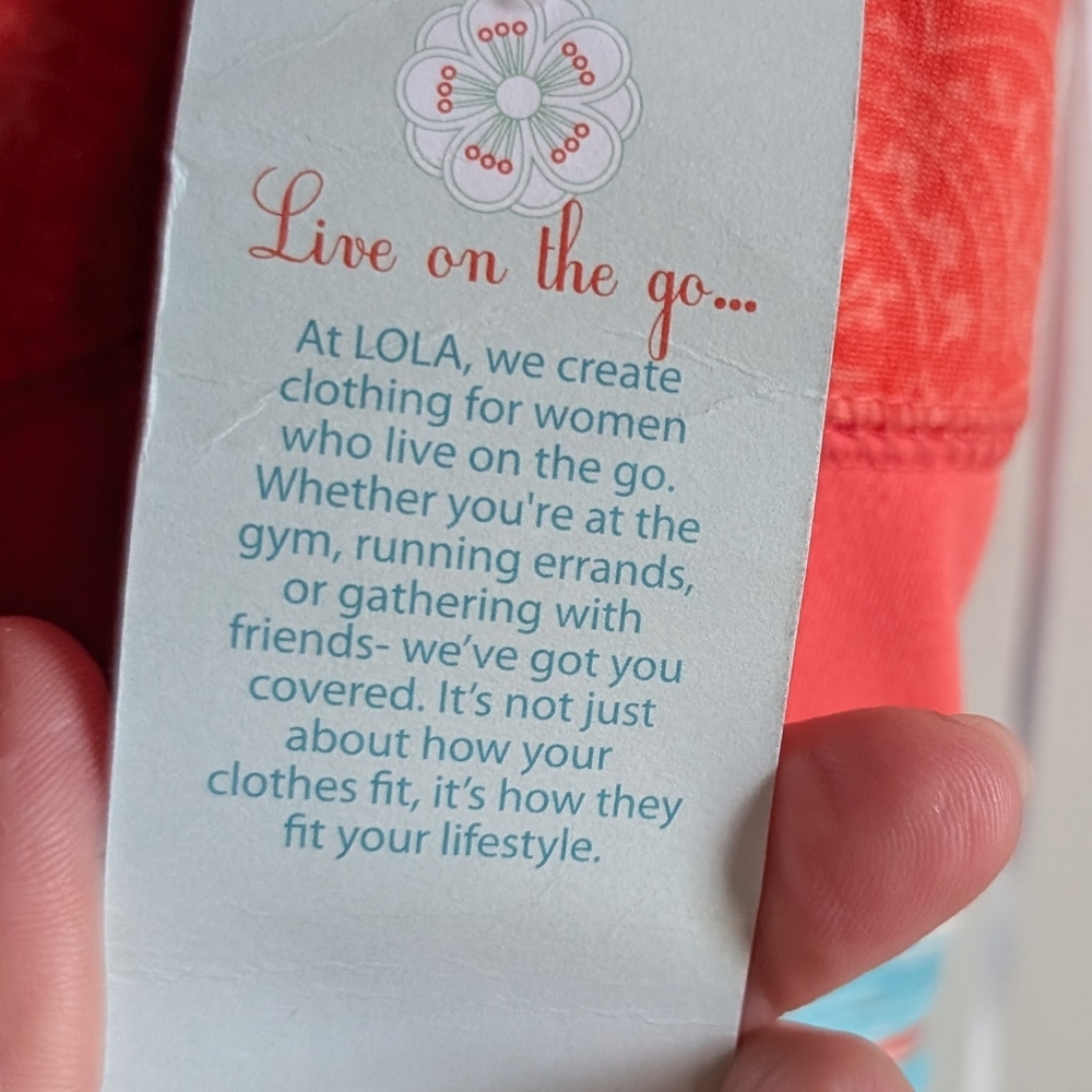 Lola Coral and Aqua Dress - Picture 3 of 4